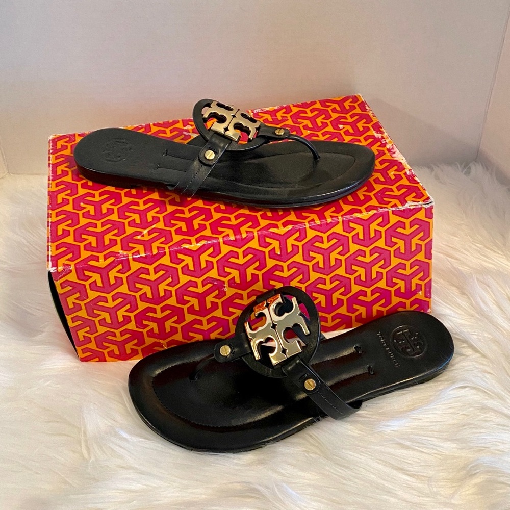 🚫SOLD🚫 NEW! TORY BURCH Miller sandal black gold